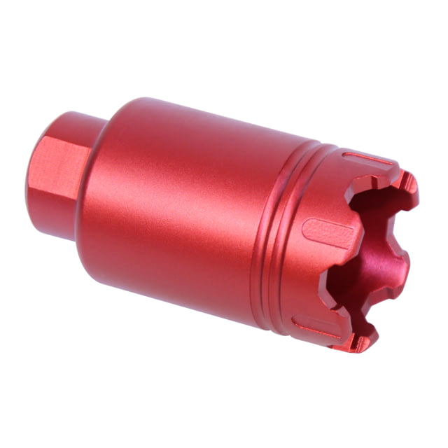 Guntec USA AR .308 Cal Micro Trident Flash Can With Glass Breaker Anodized Red