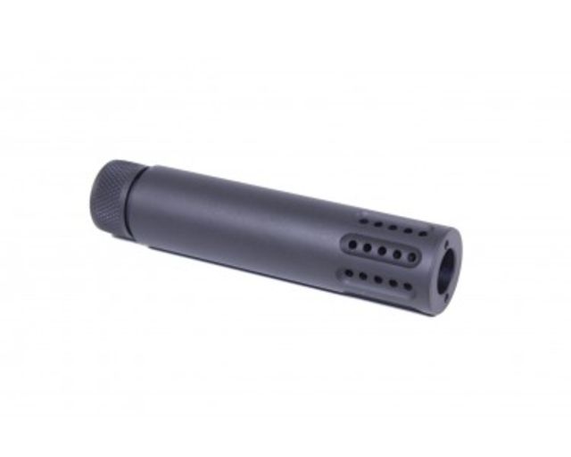 EDEMO Guntec USA AR .308 Slip Over Barrel Shroud w/Multi Port Muzzle Brake Black  EDEMO16 - Guntec Usa