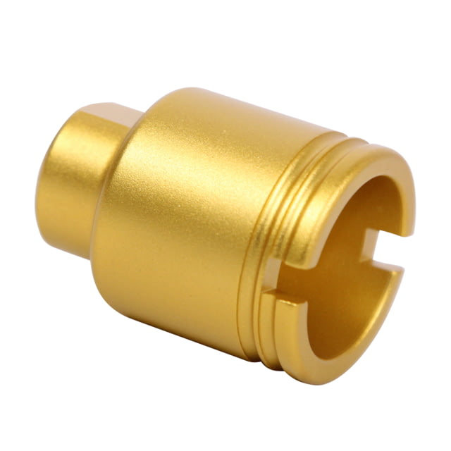 Guntec USA AR .308 Cal Stubby Slim Compact Flash Can Anodized Gold - Guntec Usa