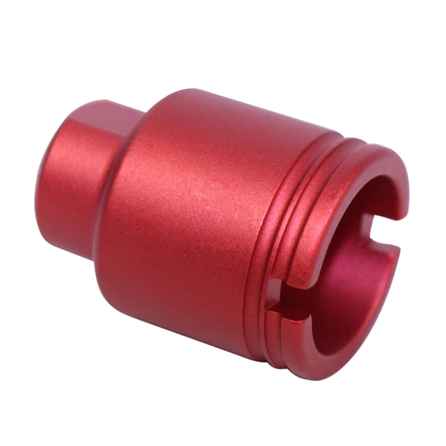 Guntec USA AR .308 Cal Stubby Slim Compact Flash Can Anodized Red - Guntec Usa
