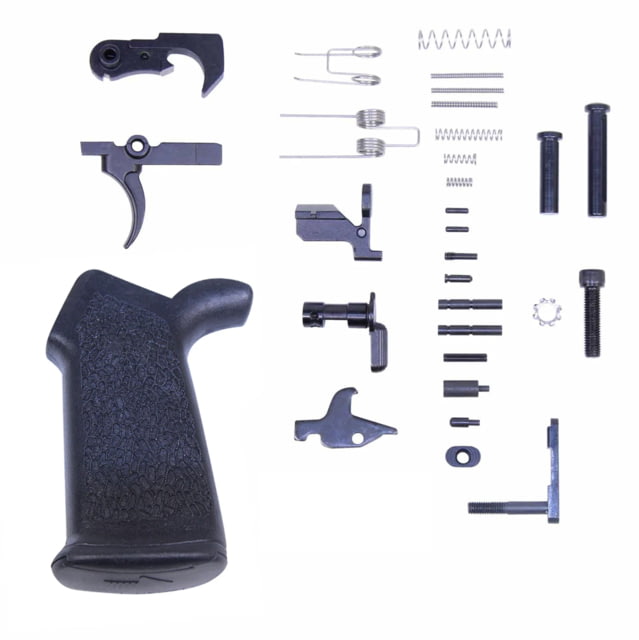 Guntec USA AR .308 Complete Lower Parts Kit w/Ergonomic Rubber Pistol Grip - Guntec Usa