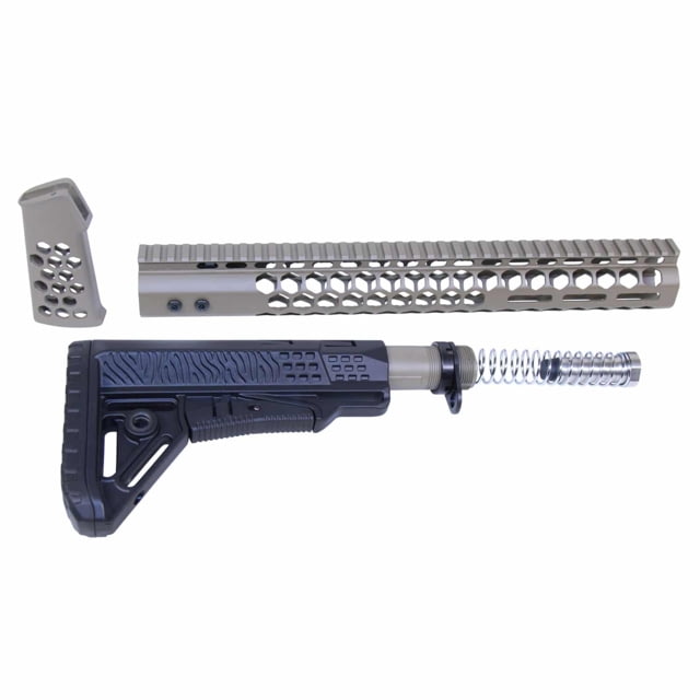 Guntec USA AR .308 Honeycomb Series Gen 2 Complete Furniture Set Cerakote FDE - Guntec Usa