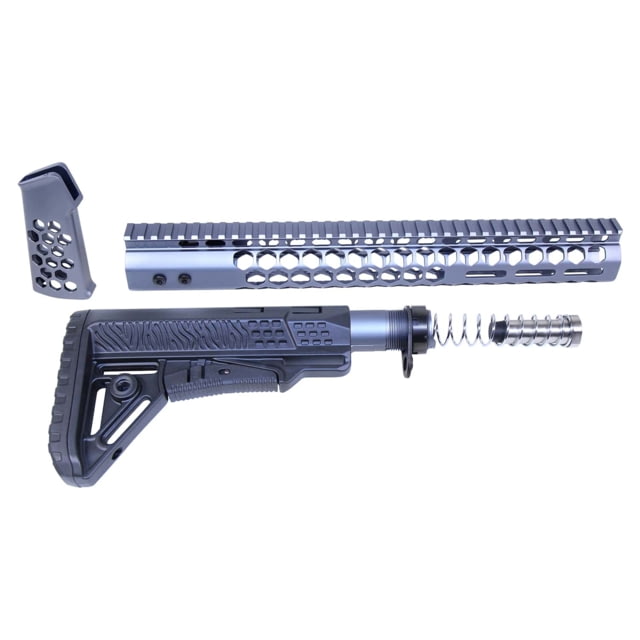 Guntec USA AR .308 Honeycomb Series Gen 2 Complete Furniture Set Grey - Guntec Usa
