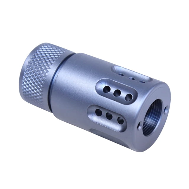 Guntec USA AR .308 Mini Slip Over Barrel Shroud w/Multi Port Muzzle Brake Grey - Guntec Usa