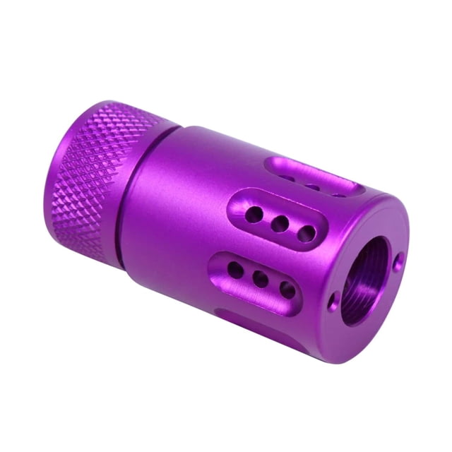 Guntec USA AR .308 Mini Slip Over Barrel Shroud w/Multi Port Muzzle Brake Purple - Guntec Usa