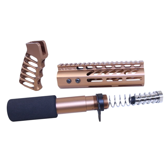 Guntec USA AR .308 Pistol Furniture Set Anodized Bronze AR-PISTOL-SET-MLK-308-B - Guntec Usa