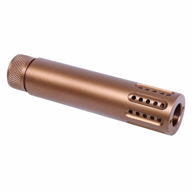 Guntec USA AR .308 Slip Over Barrel Shroud w/Multi Port Muzzle Brake Bronze - Guntec Usa