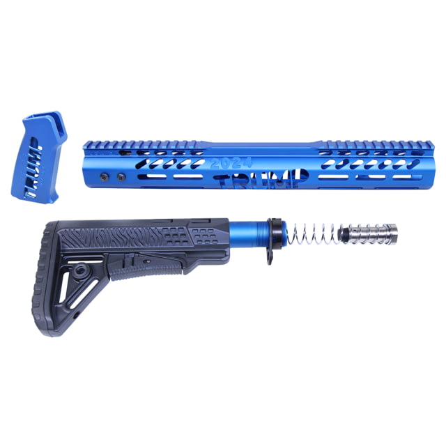 Guntec USA AR .308 Trump Series Limited Edition Furniture Set Anodized Blue - Guntec Usa