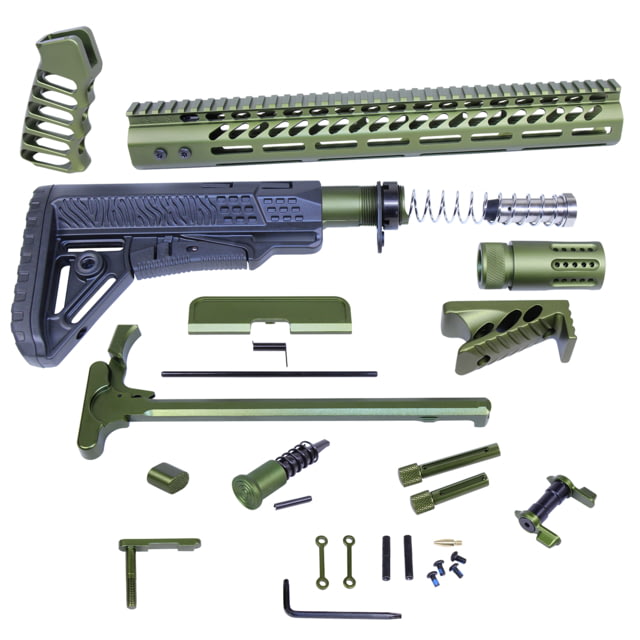 Guntec USA AR .308 Ultimate Rifle Kit Anodized Green - Guntec Usa
