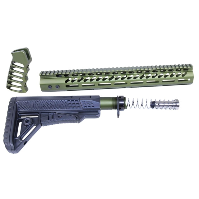 Guntec USA AR .308 Ultralight Series Complete Furniture Set Green - Guntec Usa
