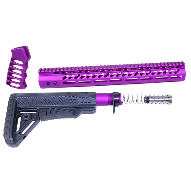 Guntec USA AR .308 Ultralight Series Complete Furniture Set Purple - Guntec Usa