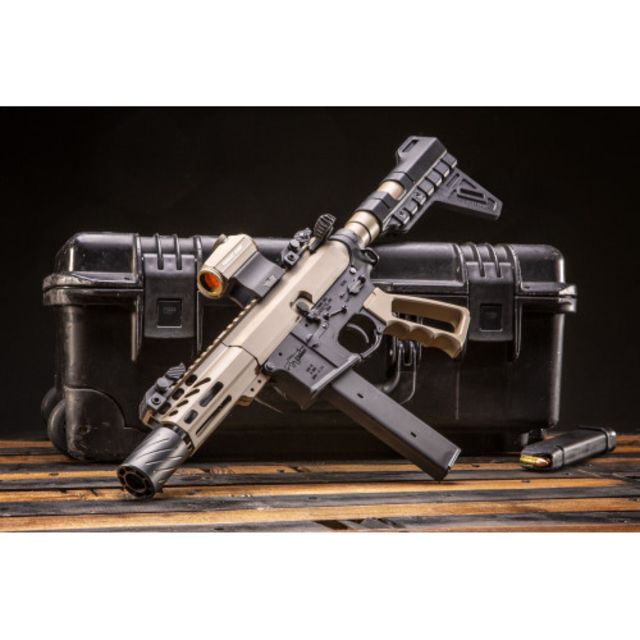 Guntec USA Air-Lok Compression M-Lok Free Floating Handguard w/Monolithic Top Rail 4in Flat Dark Earth - Guntec Usa