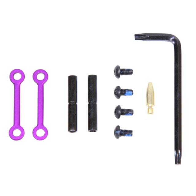 Guntec USA AR-15 Complete Anti-Rotation Trigger/Hammer Pin Set Anodized Purple - Guntec Usa