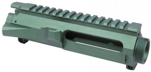 Guntec USA AR-15 Stripped Billet Upper Receiver Green - Guntec Usa