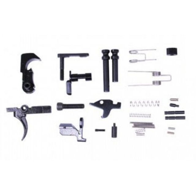 Guntec USA AR .308 Enhanced Complete Lower Parts Kit Black - Guntec Usa