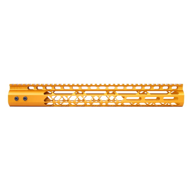 Guntec USA Air Lite Series AR-15 M-LOK Free Floating Handguard w/ Monolithic Top Rail 15in Anodized Orange