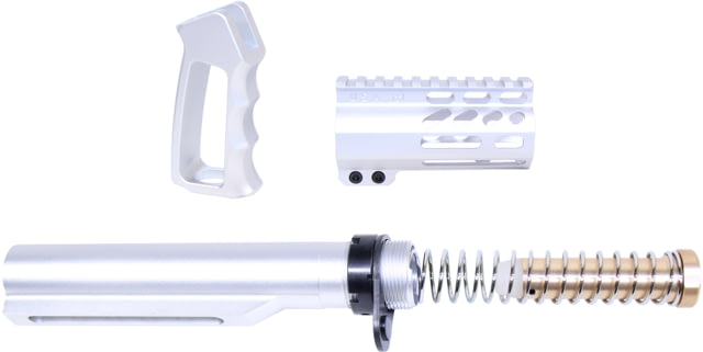 Guntec USA AR-15 M-LOK Micro Pistol Furniture Set 15in w/ Milspec Buffer Tube Clear - Guntec Usa