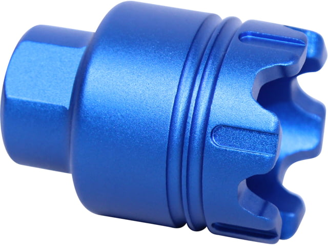Guntec USA AR-15 Mini Trident Flash Can With Glass Breaker 9mm Anodized Blue - Guntec Usa