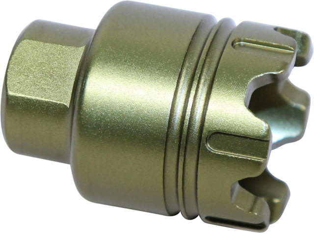 Guntec USA AR-15 Mini Trident Flash Can With Glass Breaker 9mm Anodized Green - Guntec Usa