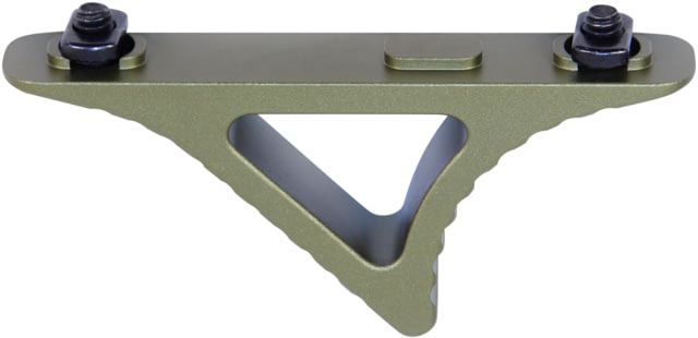 Guntec USA Skeletonized M-LOK Angled Foregrip Anodized Green - Guntec Usa