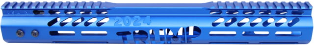 Guntec USA Limited Edition Trump Series M-LOK System Free Floating Handguard w/Monolithic Top Rail .308 Caliber 15in Anodized Blue - Guntec Usa