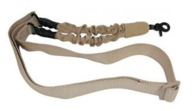 Guntec USA One Point Bungee Sling w/QD Snap Hook Desert Tan