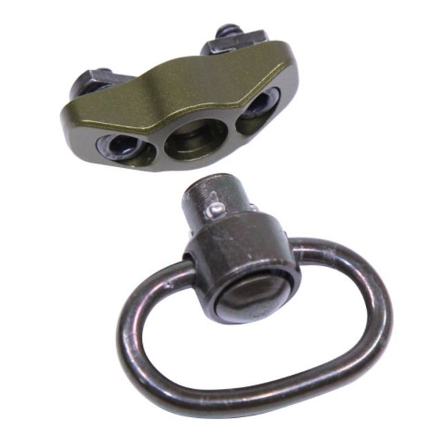 Guntec USA QD Swivel w/Adapter For M-Lok System Gen 2 Anodized Green - Guntec Usa