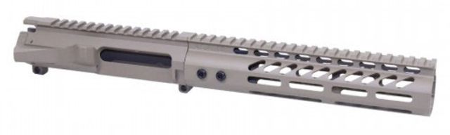 Guntec USA AR-15 Stripped Billet Upper Receiver w/9in Ultralight Series M-Lok Handguard Flat Dark Earth - Guntec Usa