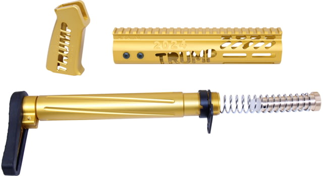 Guntec USA Trump Series Airlite Limited Edition AR-15 Furniture Set Anodized Gold - Guntec USA