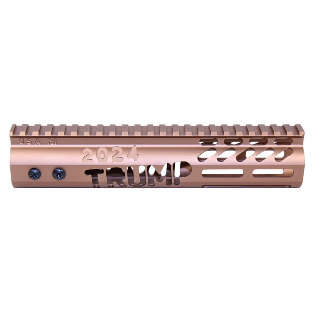 Guntec USA Trump Series Limited Edition M-LOK System Free Floating Handguard w/ Monolithic Top Rail 9in Anodized Bronze - Guntec Usa