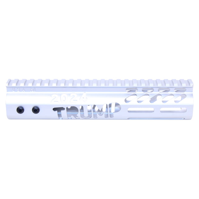 Guntec USA Trump Series Limited Edition M-LOK System Free Floating Handguard w/ Monolithic Top Rail 9in Anodized Clear - Guntec Usa
