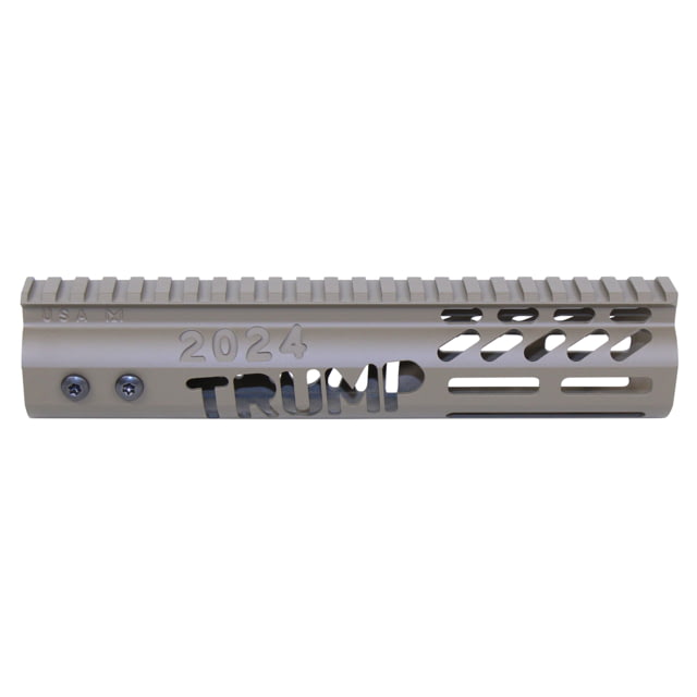 Guntec USA Trump Series Limited Edition M-LOK System Free Floating Handguard w/ Monolithic Top Rail 9in Cerakote Flat Dark Earth - Guntec Usa