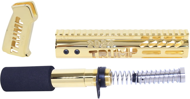 Guntec USA Trump Series Premium Limited Edition AR-15 Pistol Furniture Set 24K Gold Plated - Guntec Usa