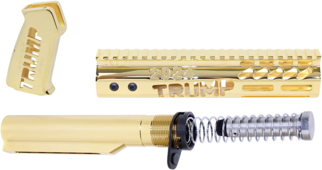 Guntec USA Trump Series Premium Limited Edition AR-15 Pistol Furniture Set w/Miltube 24K Gold Plated - Guntec USA