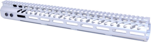Guntec USA Ultra Lightweight Thin M-LOK Free Floating Handguard w/ Monolithic Top Rail .308 Caliber 16.5in Anodized Clear - Guntec Usa