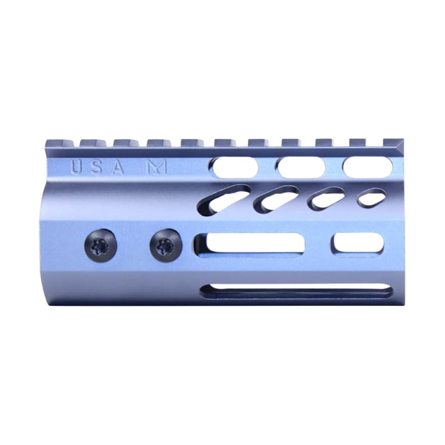 Guntec USA Ultra Lightweight Thin M-LOK System Free Floating Handguard w/Monolithic Top Rail 4in Grey - Guntec Usa