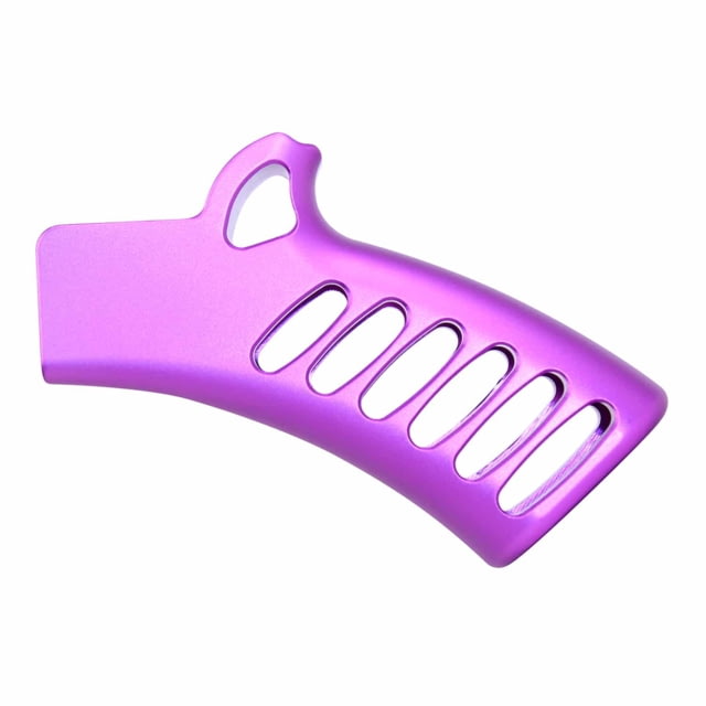 Guntec USA Ultralight Series Skeletonized Aluminum Featureless Grip Anodized Purple - Guntec Usa