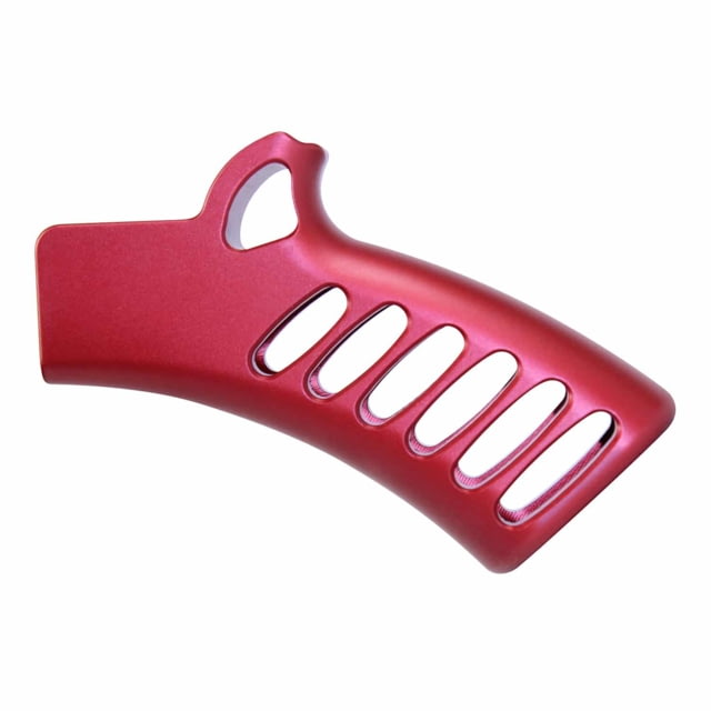 Guntec USA Ultralight Series Skeletonized Aluminum Featureless Grip Anodized Red - Guntec Usa