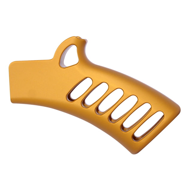 Guntec USA Ultralight Series Skeletonized Aluminum Featureless Grip NY/CA Compliant Anodized Orange - Guntec Usa