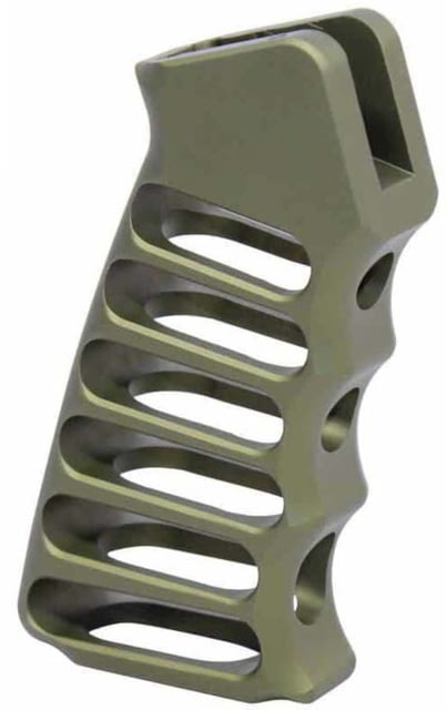 Guntec USA Ultralight Series Skeletonized Aluminum Pistol Grip Anodized Green - Guntec Usa