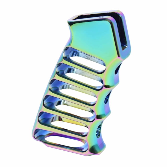 Guntec USA Ultralight Series Skeletonized Aluminum Pistol Grip Rainbow Pvd - Guntec Usa