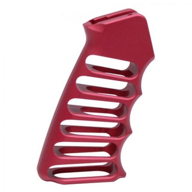 Guntec USA Ultralight Series Skeletonized Aluminum Pistol Grip Red - Guntec Usa