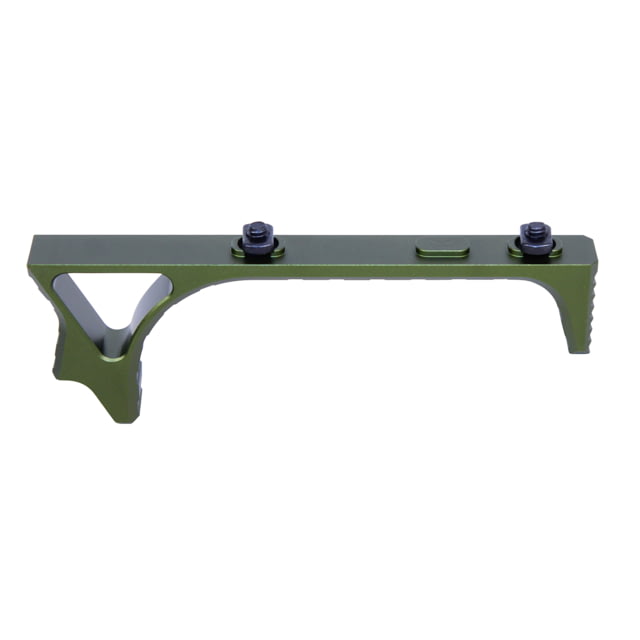 Guntec USA Ultralight Skeletonized Angled Grip For M-LOK Anodized Green - Guntec Usa