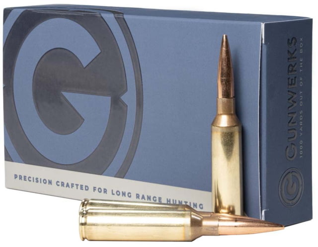 Gunwerks Long Range Hunting 7mm SAUM 168 Grain VLD Rifle Ammo 20 Rounds - Gunwerks