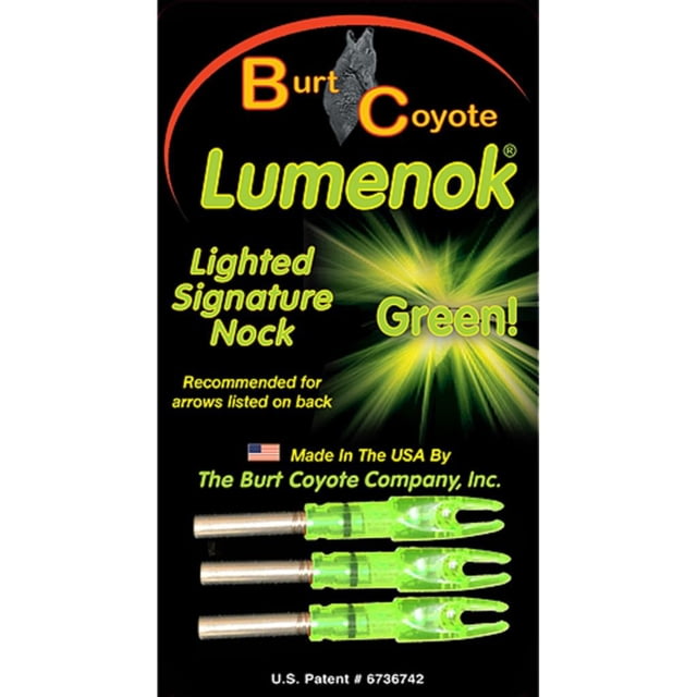 GWS Lighted S Nocks 3 pk. Green - Gws