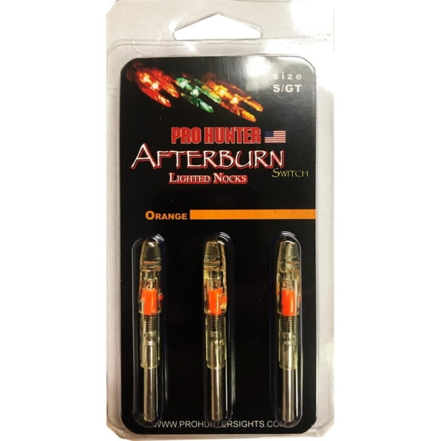GWS Lighted S Nocks 3 pk. Orange - Gws