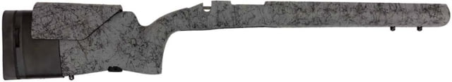H-S Precision Remington 700 BDL Tactical/Bull Adjustable Vertical Grip Rifle Stock SA RH Grey/Black 31.75in Adj O.A.L. 13.5in Adj L.O.P. - H-S Precision