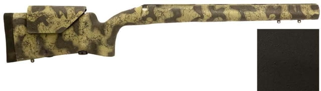 H-S Precision Remington 700 BDL Varmint Adjustable Cheek Piece Rifle Stock Carbon Fiber Barrel Contour Vertical Grip LA RH Black 32.3in O.A.L. 13.5in