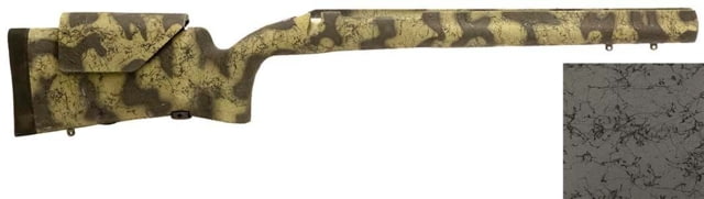 H-S Precision Remington 700 BDL Varmint Adjustable Cheek Piece Rifle Stock Carbon Fiber Barrel Contour Vertical Grip SA RH Grey/Black 32.3in O.A.L. - H-S Precision