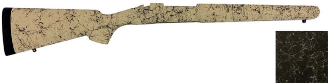 H-S Precision Remington 700 BDL Varmint Rifle Stock LA RH Black/Grey 32in O.A.L. 13.5in L.O.P. - H-S Precision